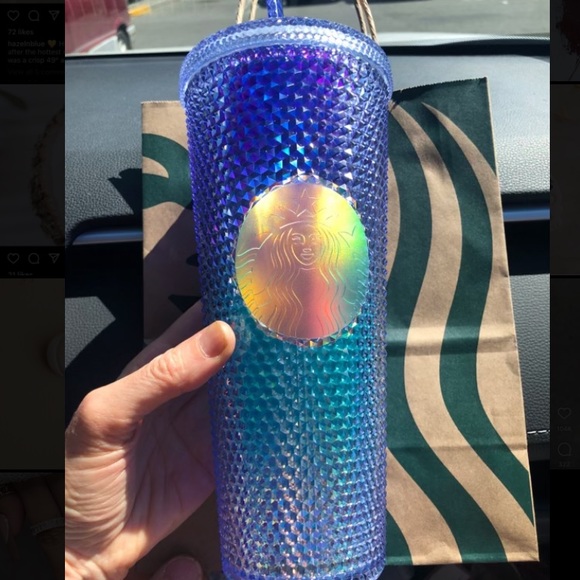 Starbucks summer 2021 ombré studded tumbler.
